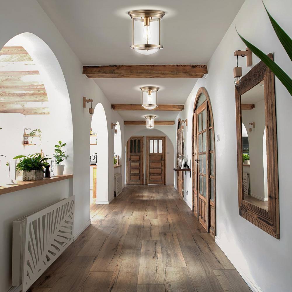 JONATHAN Y JYL7440C Savannah 10.25" Metal/Glass LED Flush Mount, Traditional,Transitional, Dimmable, 2700K Cozy Warm Light Kitchen,Hallway,Bathroom,Stairwell, Chrome