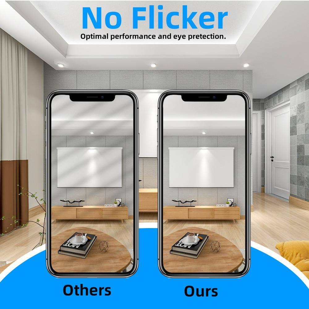 MW Lighting 6 Inch LED Recessed Downlight, 5CCT Selectable, Dimmable, Energy Star, 6 Count