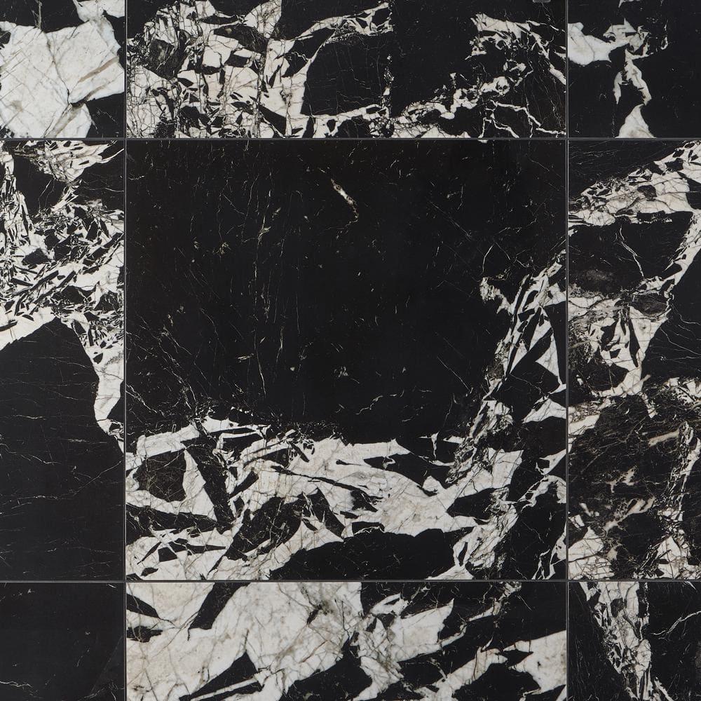 Kasama 29.13 in. x 29.13 in. Polished Porcelain Marble Look Floor and Wall Tile (11.78Sq. Ft. /Case)