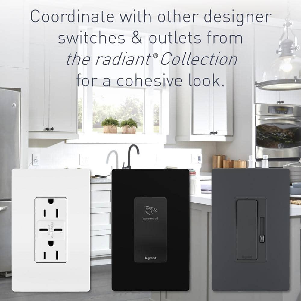 Radiant 15-Amp 4-Way Decorator Rocker Light Switch