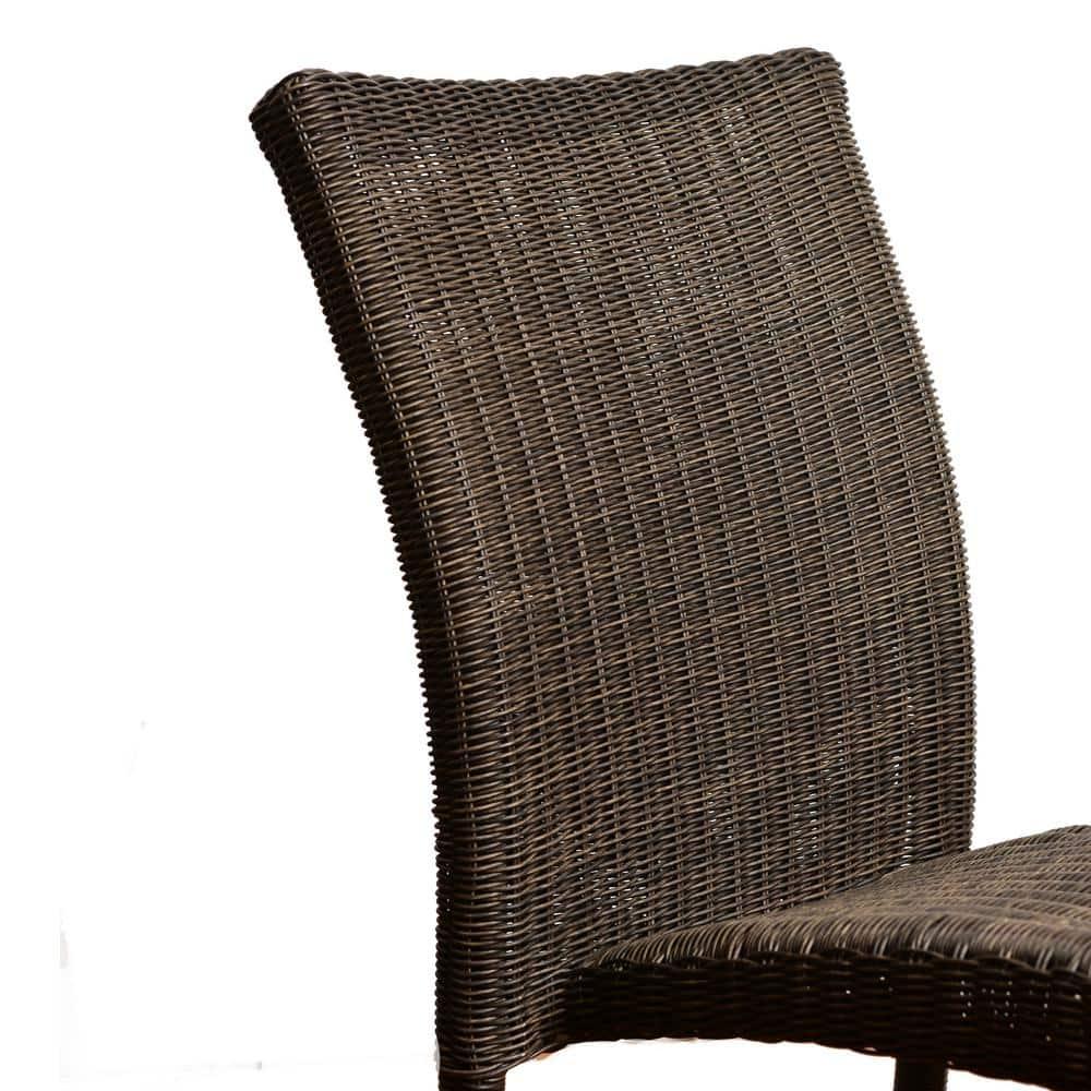Amazonia Provence 9-Piece  Solid Wood 100% FSC and Eco-Friendly Wicker Square Patio Dining