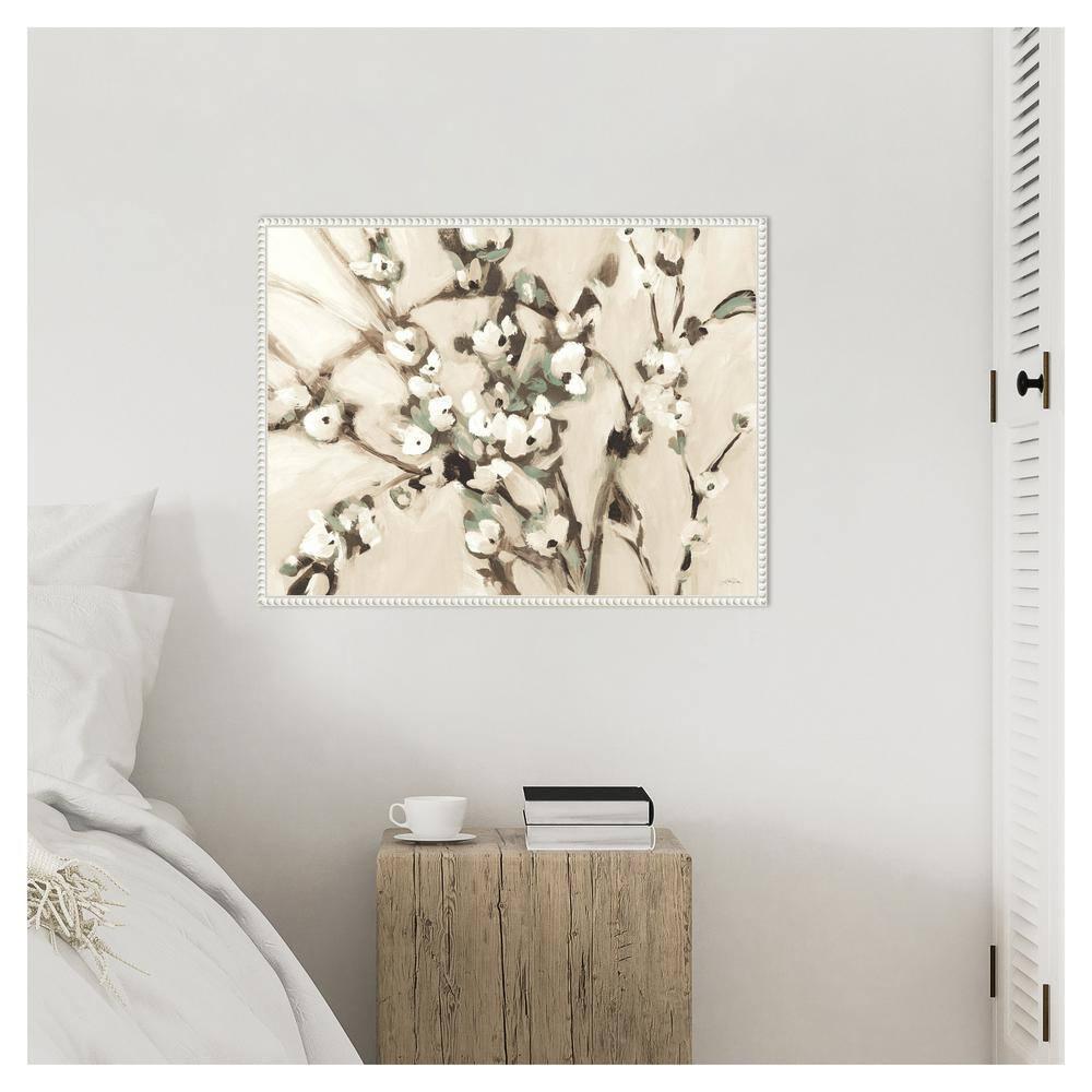 Amanti Art Wild Floral Branches Neutral by Katrina Pete Canvas Wall Art Print Framed 30 x 23-in.