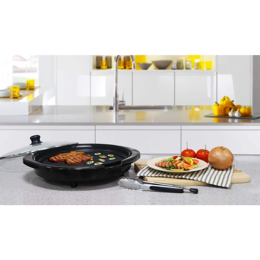 Elite Gourmet EMG-980B 14 Electric Indoor Grill, Black