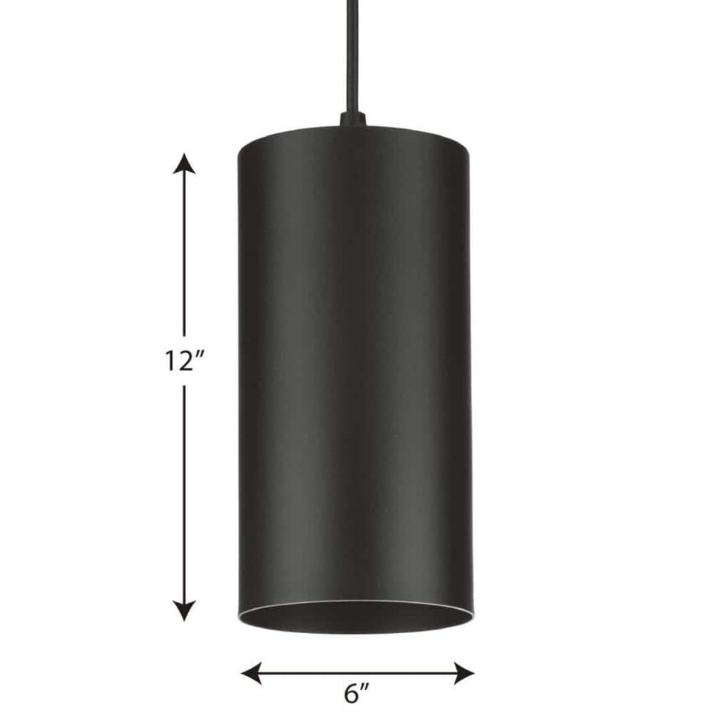 Progress Lighting, Cylinder, 1-Light, Outdoor Hanging Pendant, Antique Bronze, No Shade - "Cylinder 1-Light Antique Bronze Outdoor Pendant"