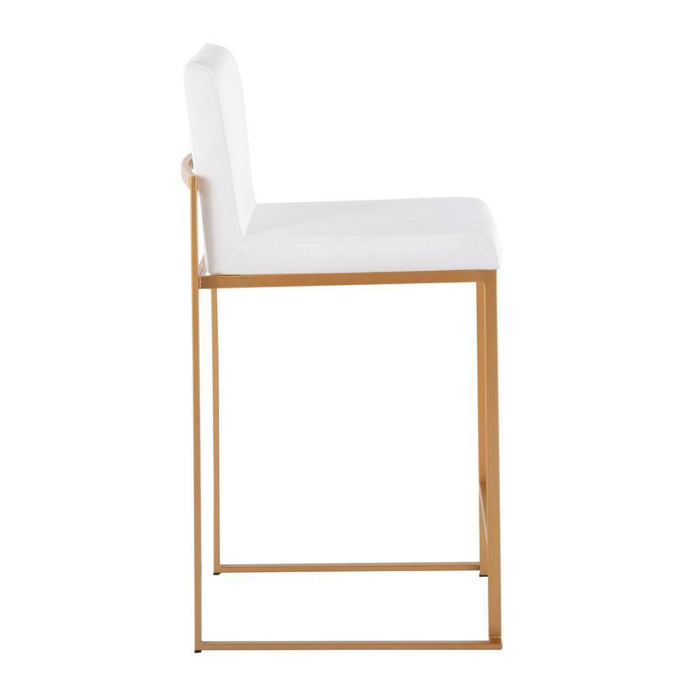 Rego Upholstered Counter Stool with Metal Frame