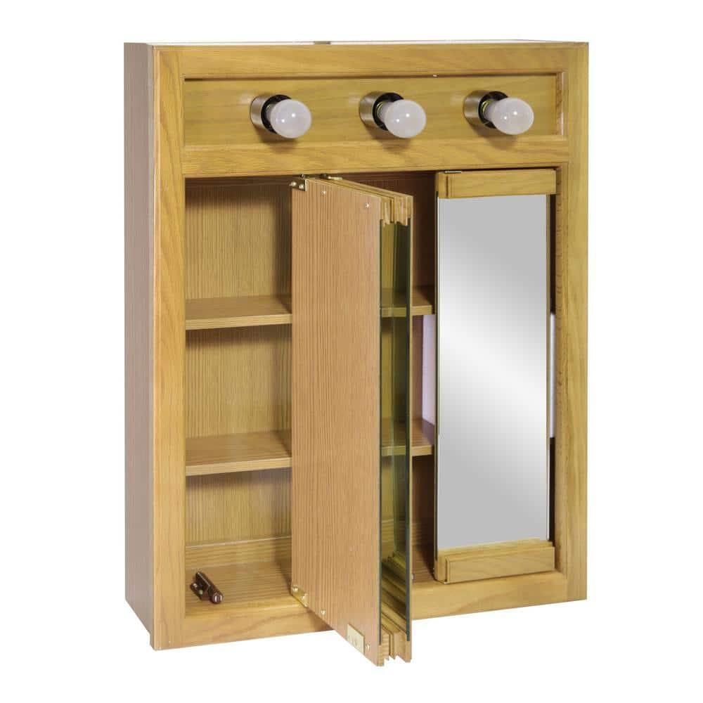 Richland 24-Inch Wood Medicine Cabinet in Nutmeg Oak