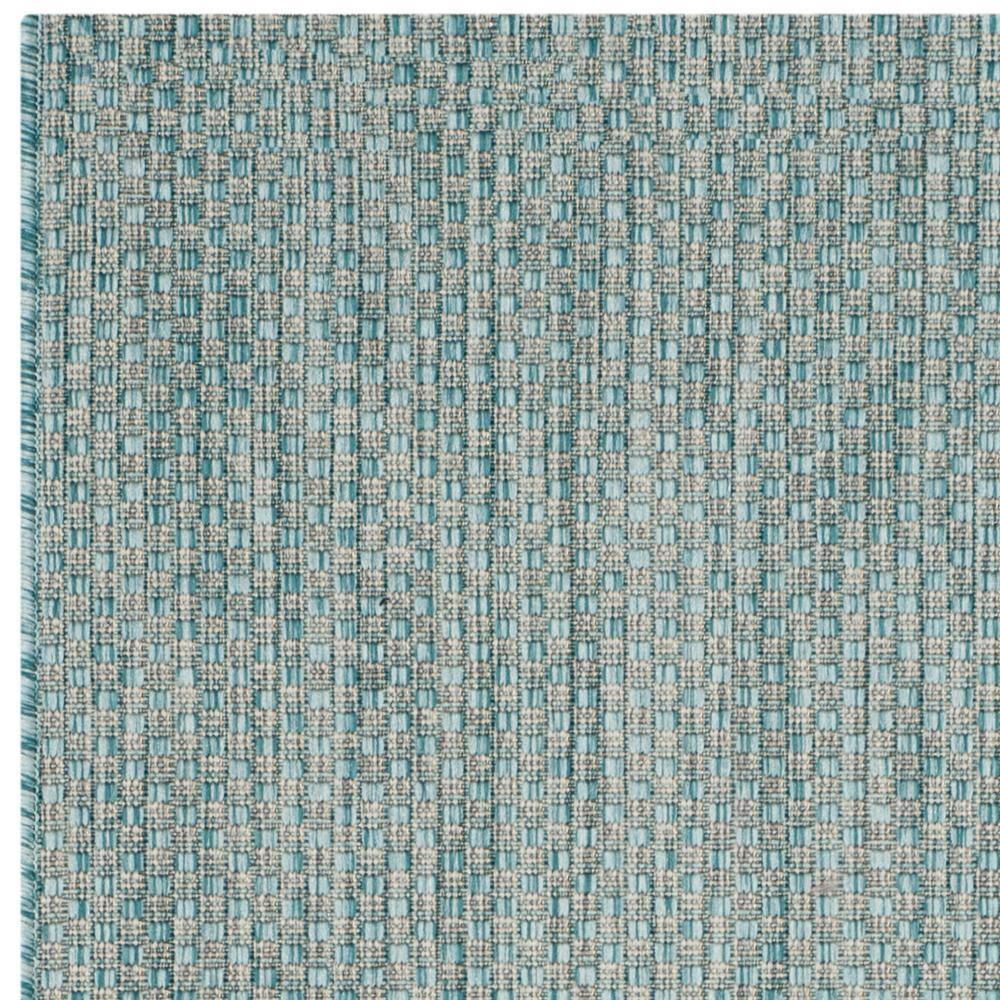 Courtyard CY8521 Power Loomed Indoor/Outdoor Accent Rug - Aqua/Grey - 2'7"x5' - Safavieh.