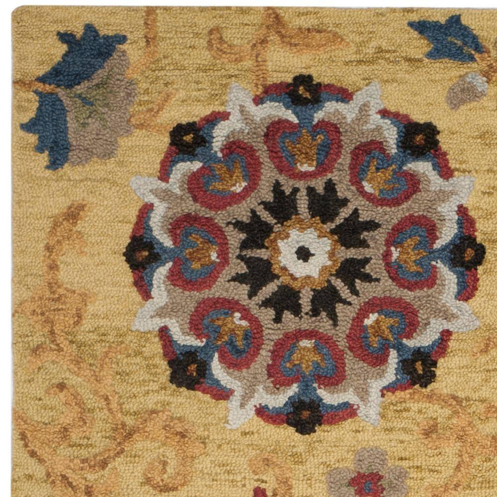 Blossom BLM401 Hand Tufted Area Rug - Gold/Multi - 6'x9' - Safavieh.