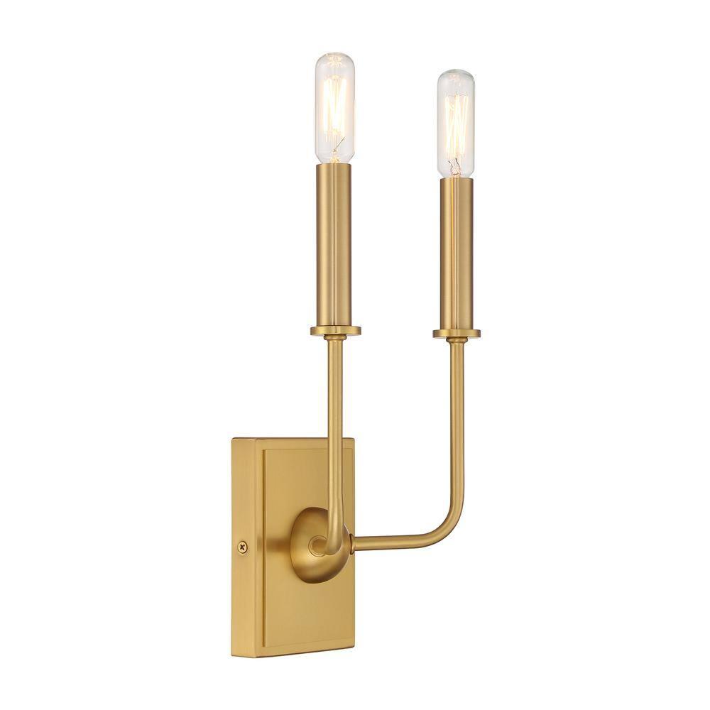 Savoy House Avondale 2 - Light Wall Light in  Warm Brass