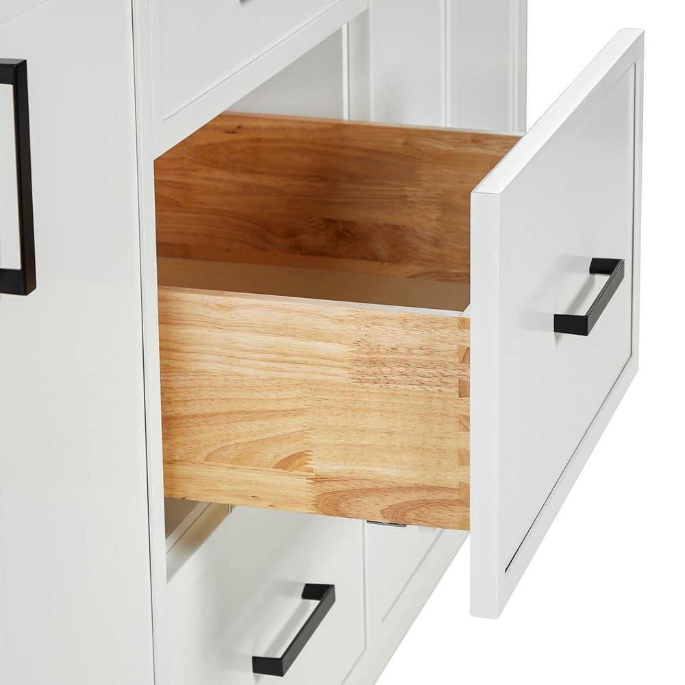Ariel Kelley 66 Inch Double Sink Base Cabinet In Oak