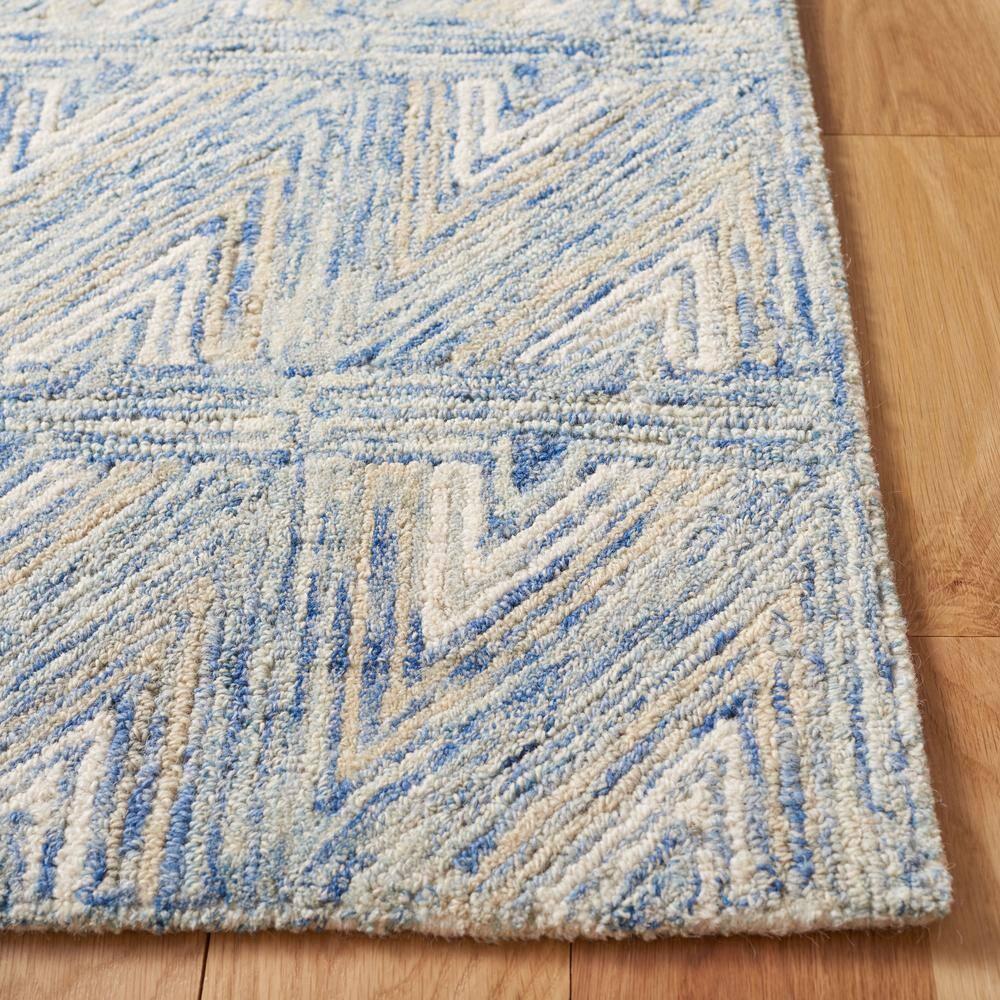 Abstract ABT653 Hand Tufted Area Rug - Blue/Beige - 8'x10' - Safavieh.