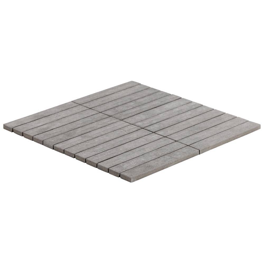 Monolith 11.81 In. X 11.81 In. Stacked Matte Porcelain Mosaic Floor And Wall Tile (0.96 Sq. Ft. / Each)