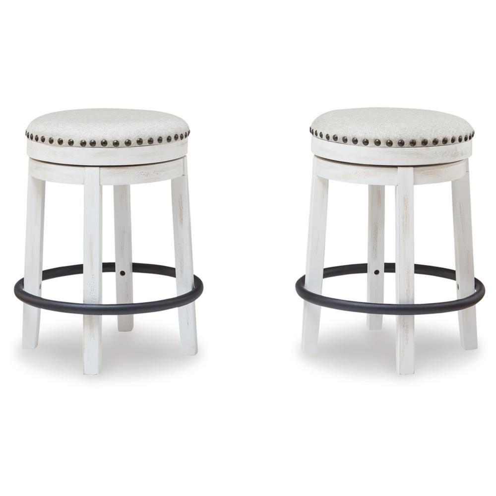 Daiah Swivel Upholstered Counter Stool