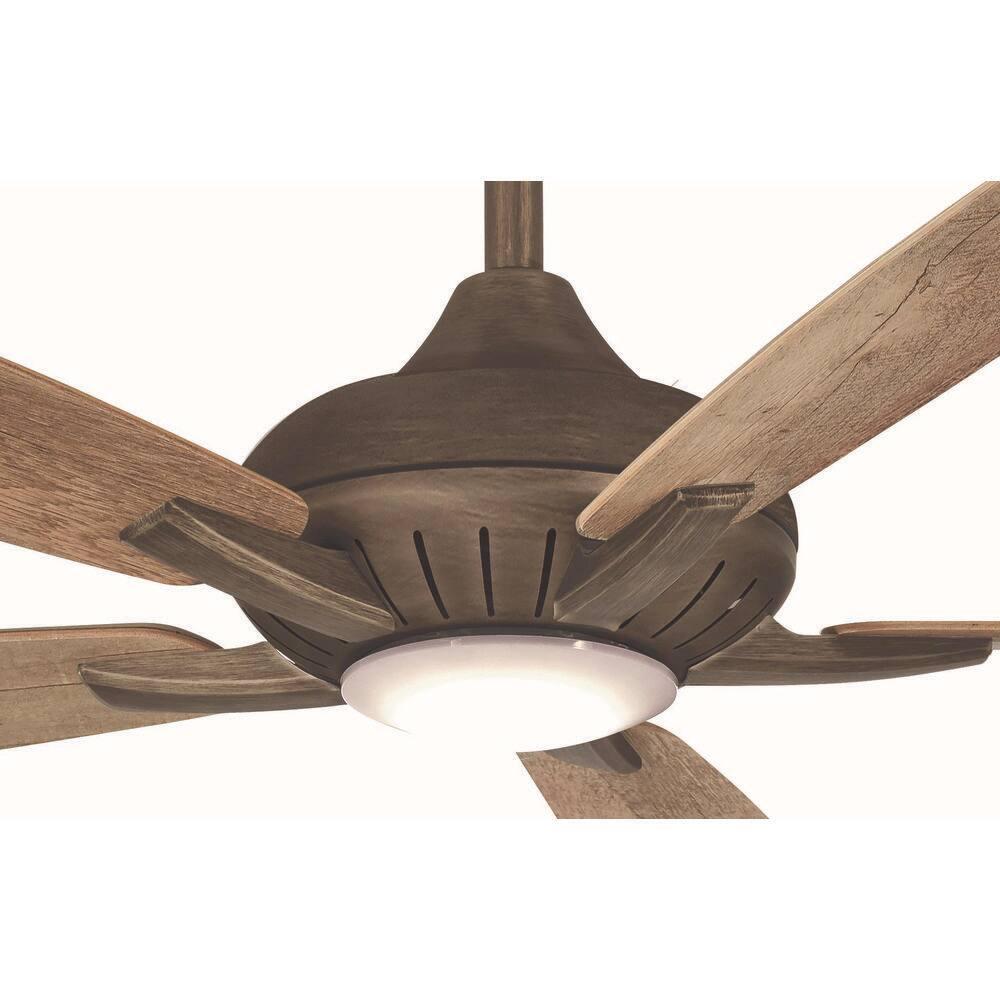 60" Minka Aire Modern Indoor Ceiling Fan with LED Light Remote Control Heirloom Bronze for Living Room Bedroom Family Dining Home