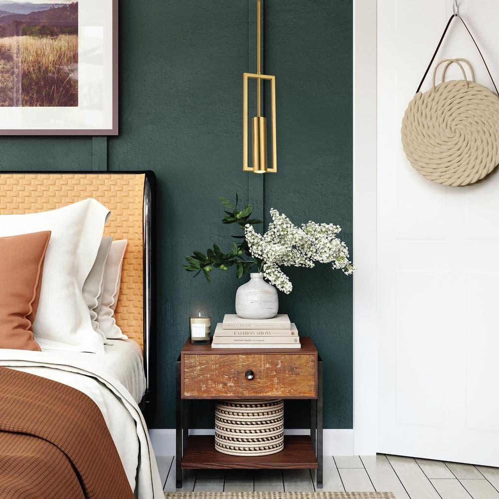 Dainolite Pauline 1 - Light Pendant in  Aged Brass