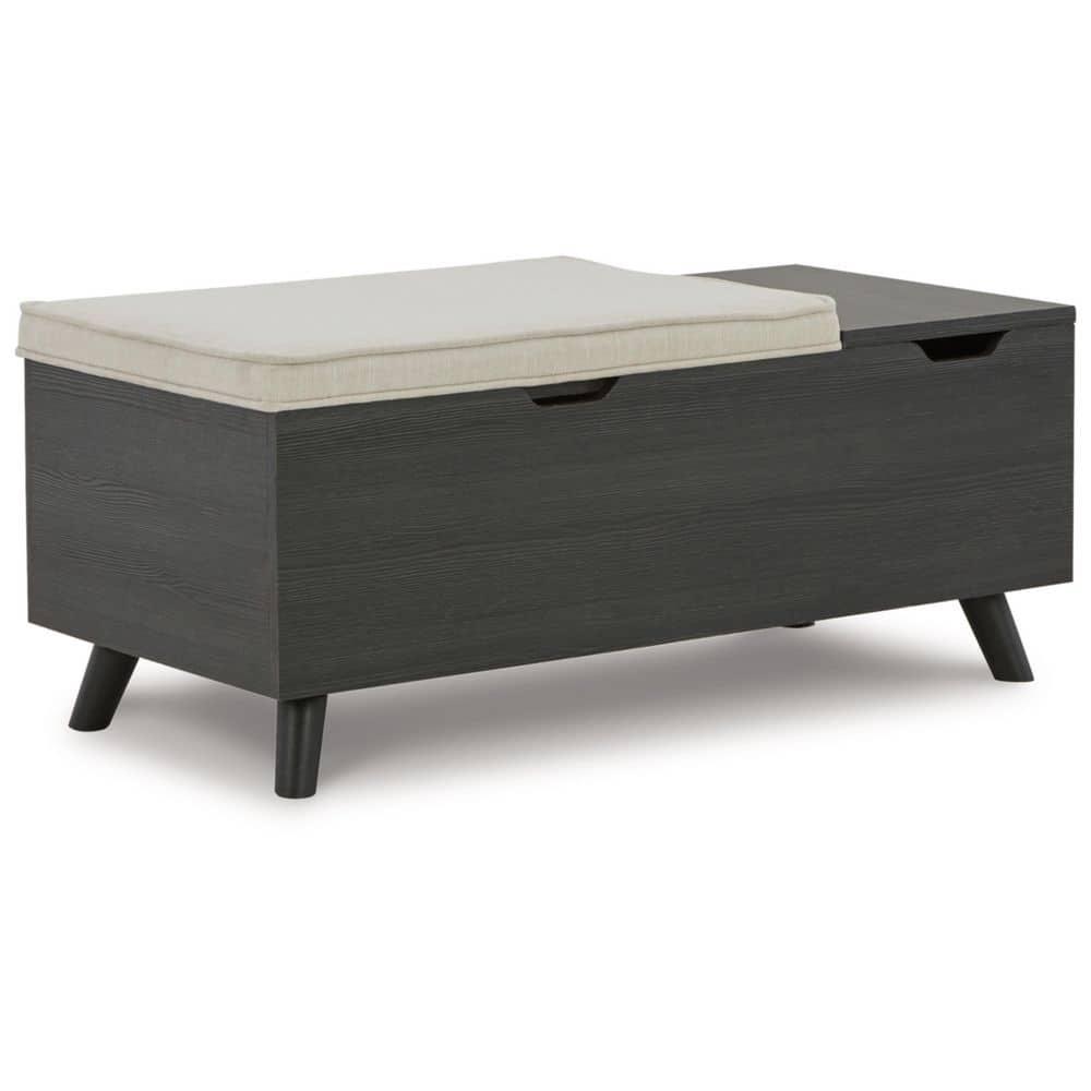 Loon Peak® Kadira Polyester Upholstered Storage Bench