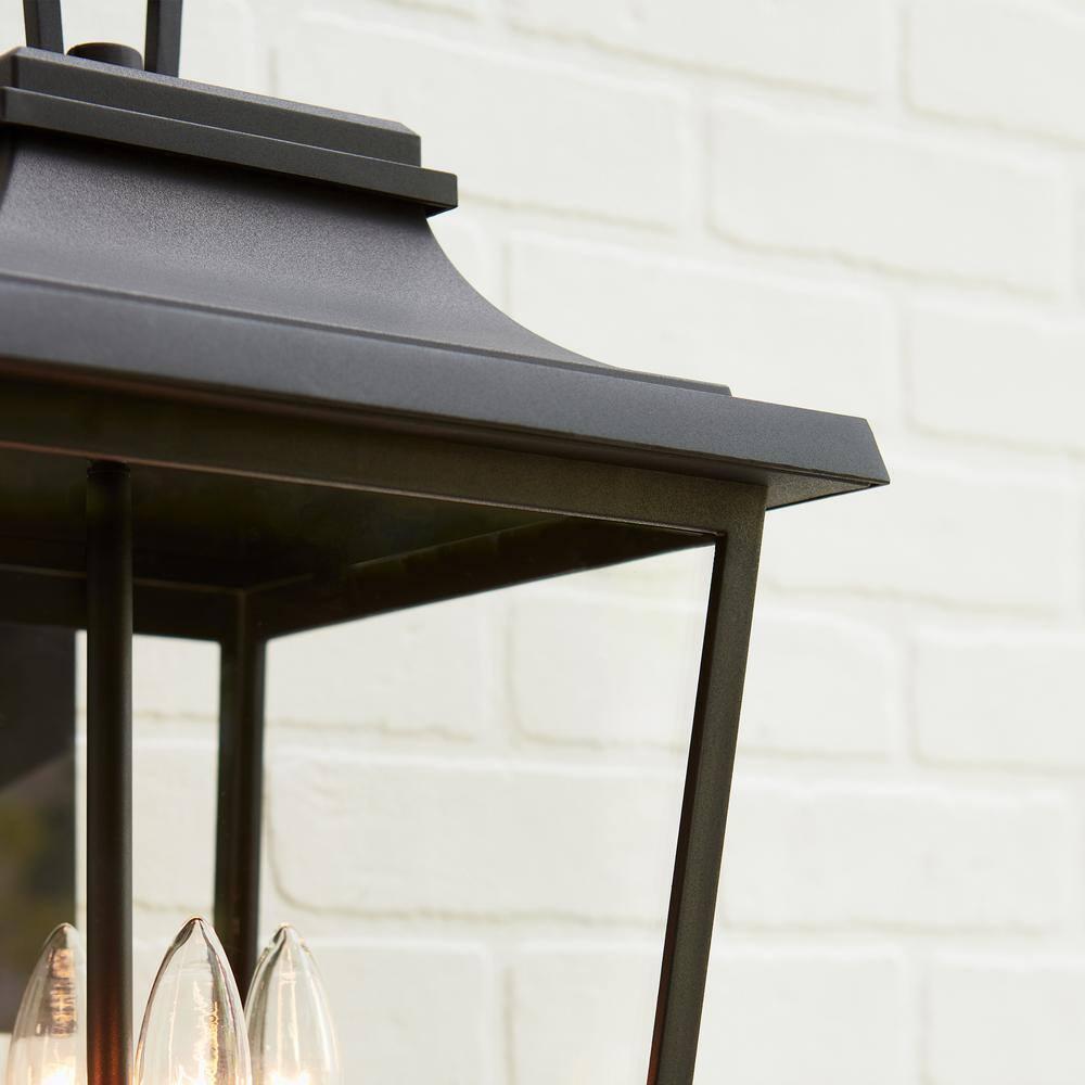 Generation Lighting Warren 25 3/4" High Black 4-Light Outdoor Wall Light