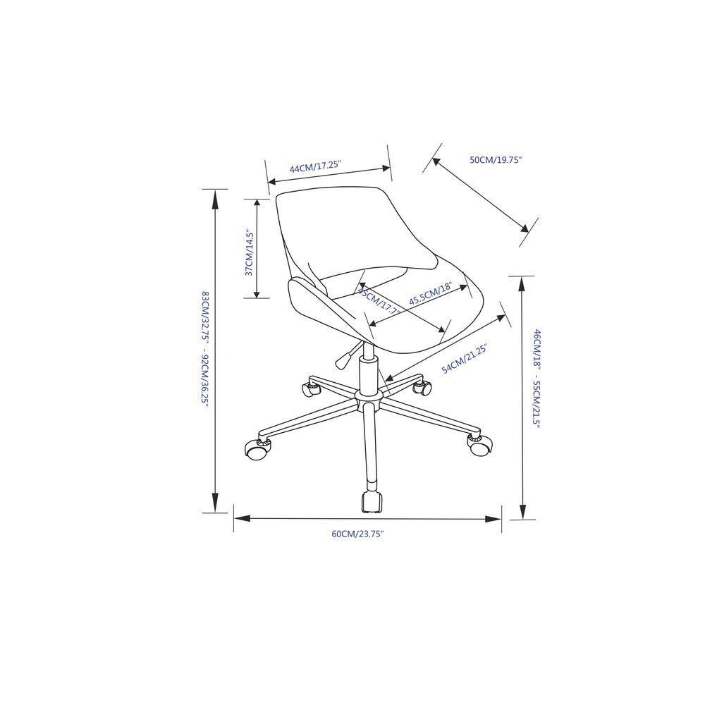 Simpli Home Malden Polyester Blend Task Chair