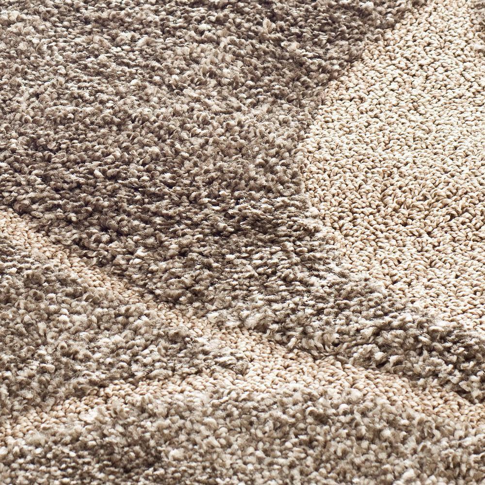 Florida Shag SG459 Power Loomed Indoor Accent Rug - Smoke/Beige - 2'3"x4' - Safavieh