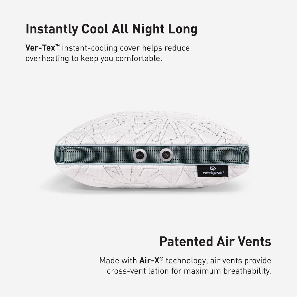 Medium Firm Black Memory Foam Travel Pillow with Cooling Cover