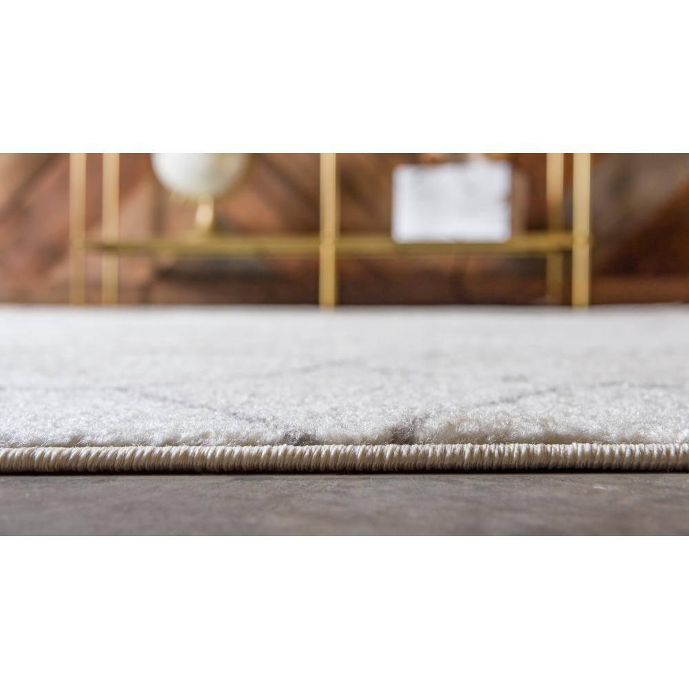 Unique Loom 5' 0 x 8' 0 Trellis Frieze Geometric Ivory Area Rug