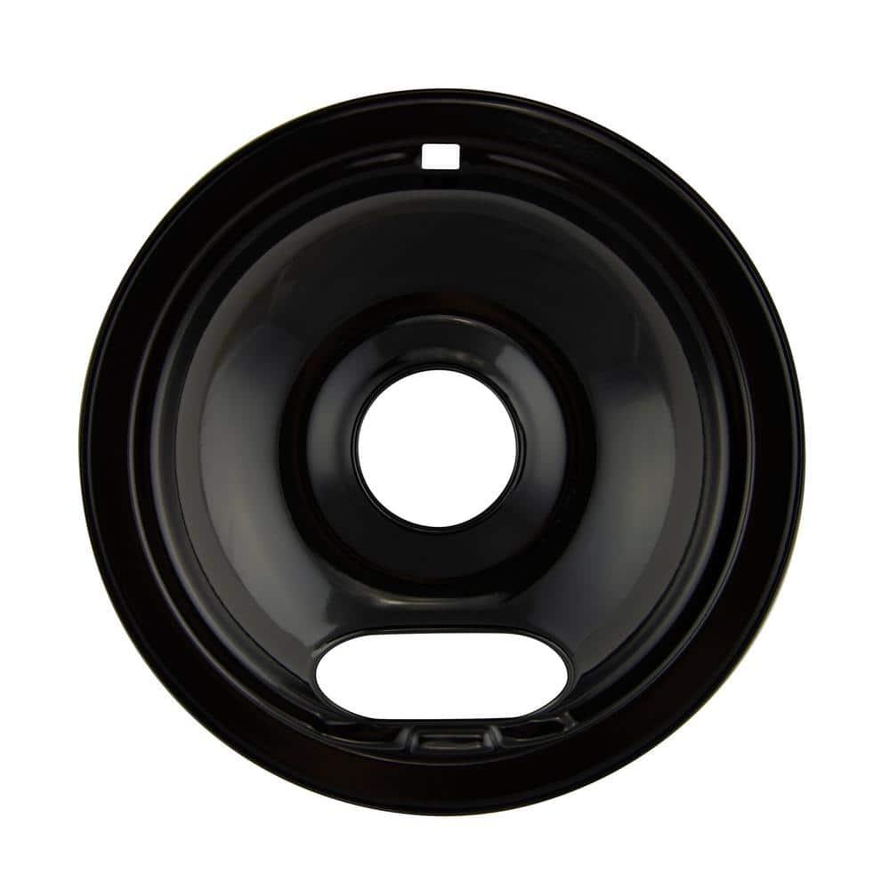 Range Kleen P101 Style A Small Heavy Duty Black Porcelain Drip Bowl