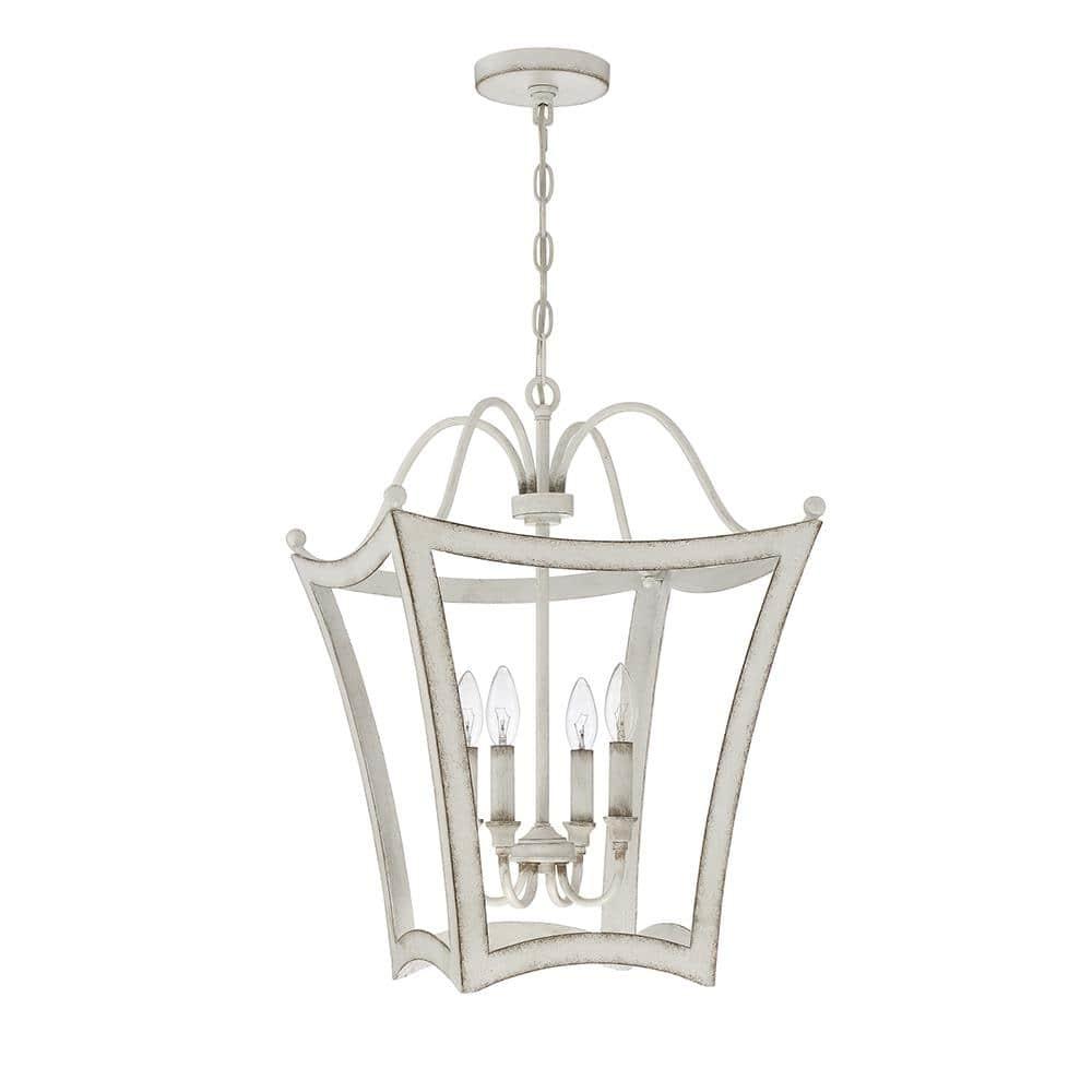 Quoizel Lighting Summerford 4 - Light Chandelier in  Antique White