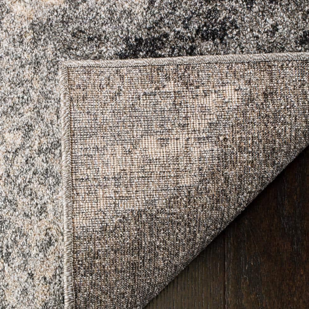Retro RET2891 Power Loomed Indoor Runner Rug - Grey/Ivory - 2'3"x11' - Safavieh.