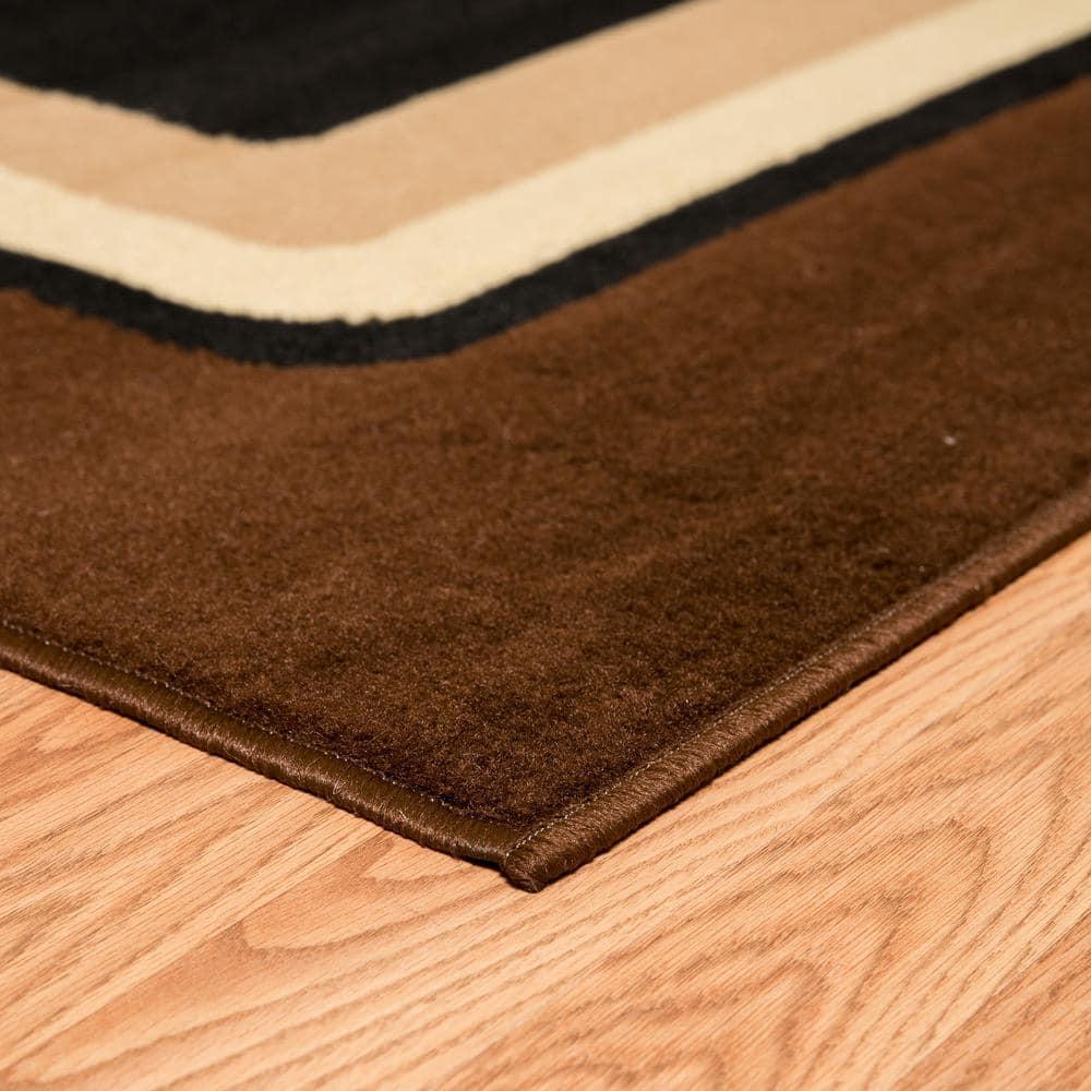 United Weavers Plaza Florence Area Rug, Geometric Pattern, Brown, 7'10" X 10'6"
