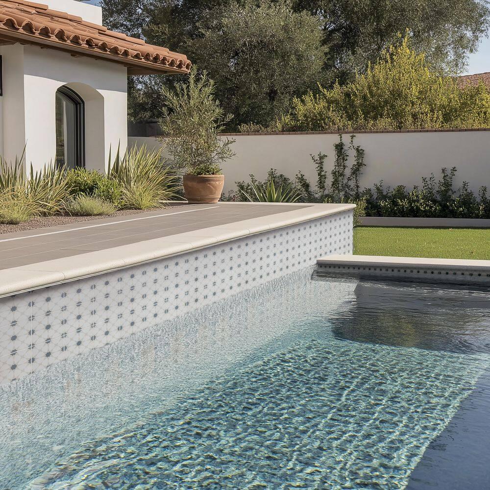 Amara 8" x 8" Encaustic Look Matte Porcelain Floor & Wall Tile