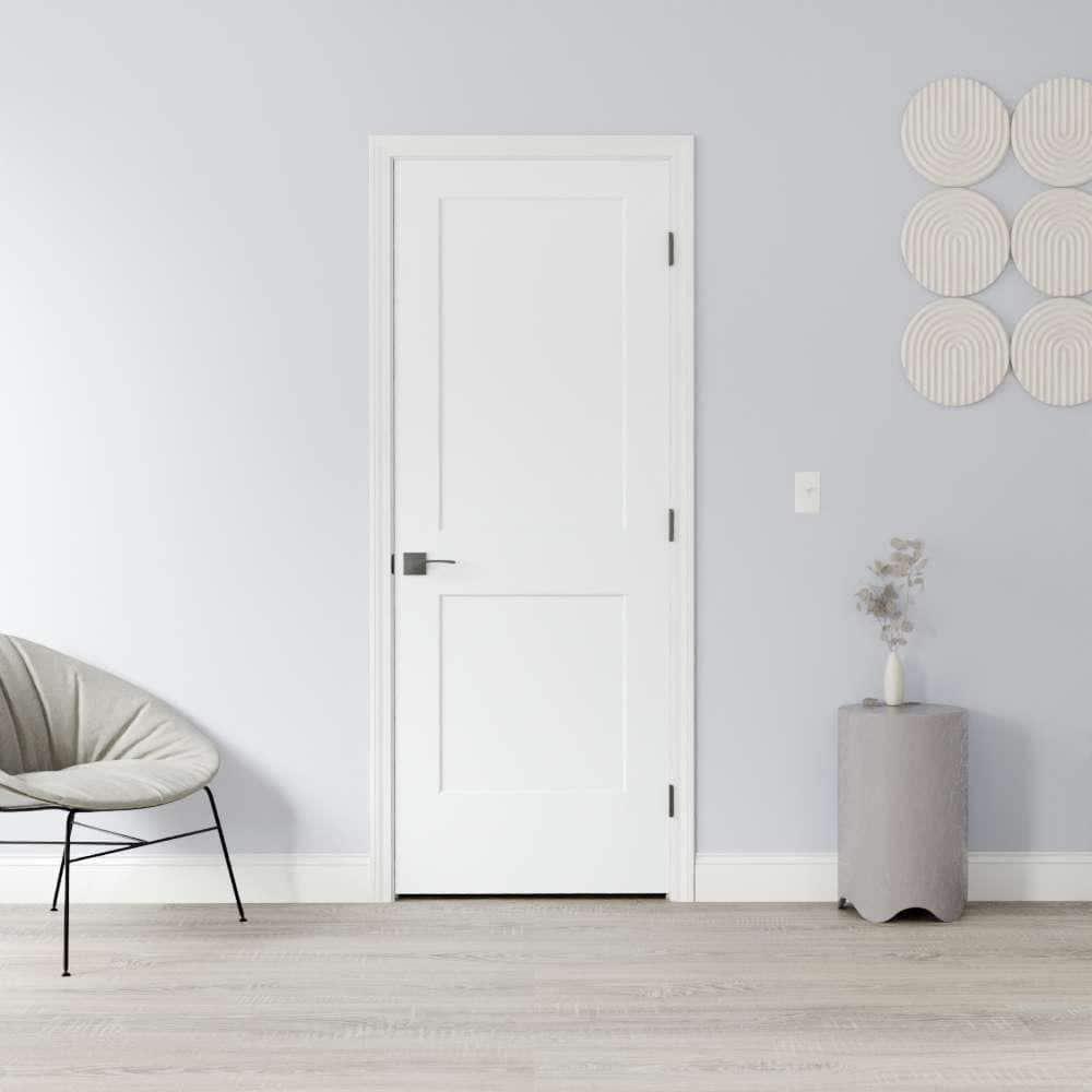 Door to Door Door Company 2 Panel Primed Shaker Style Bifold