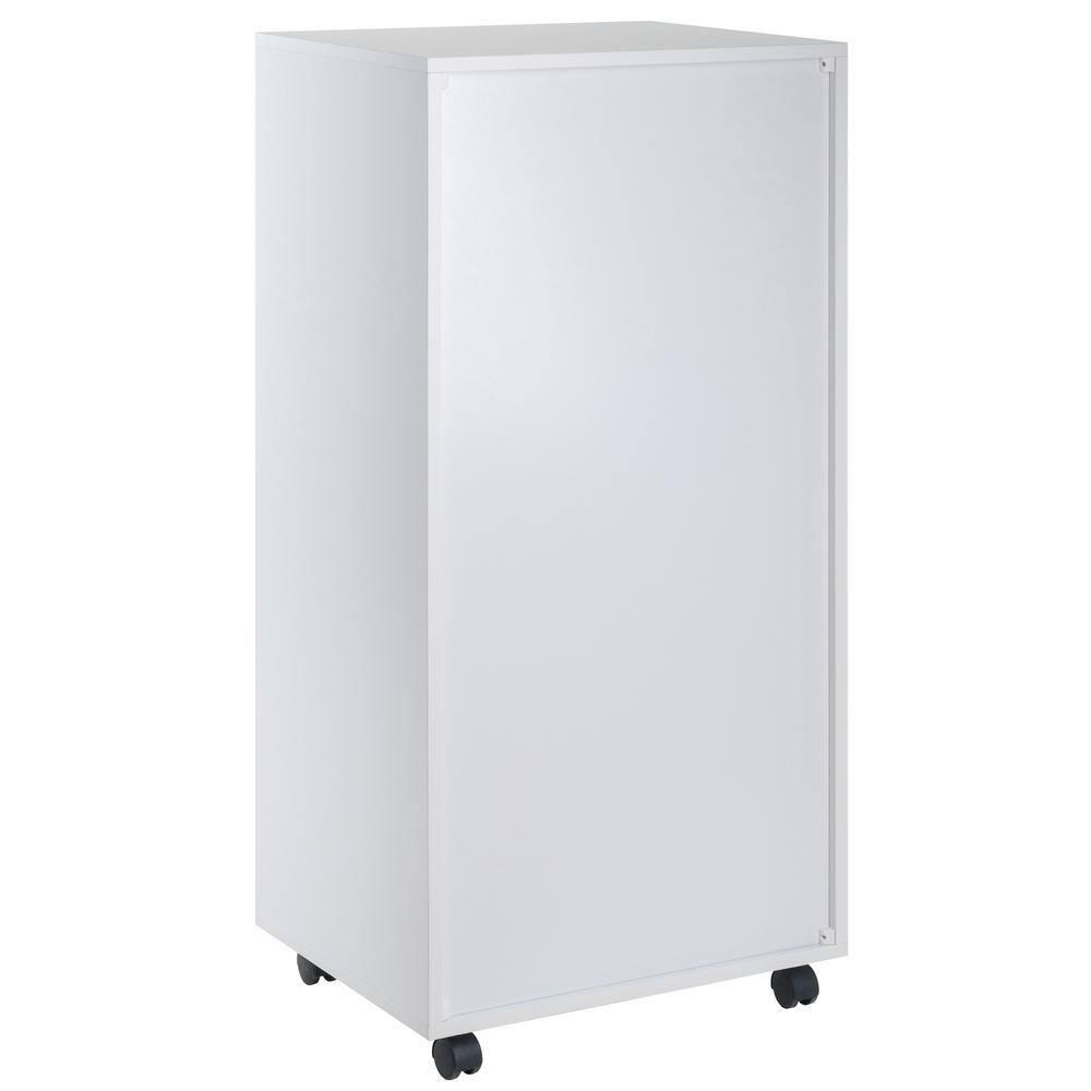 Halifax 5 Drawer Cabinet White - Winsome: Wood Composite Office Furniture, Printer Stand with Storage