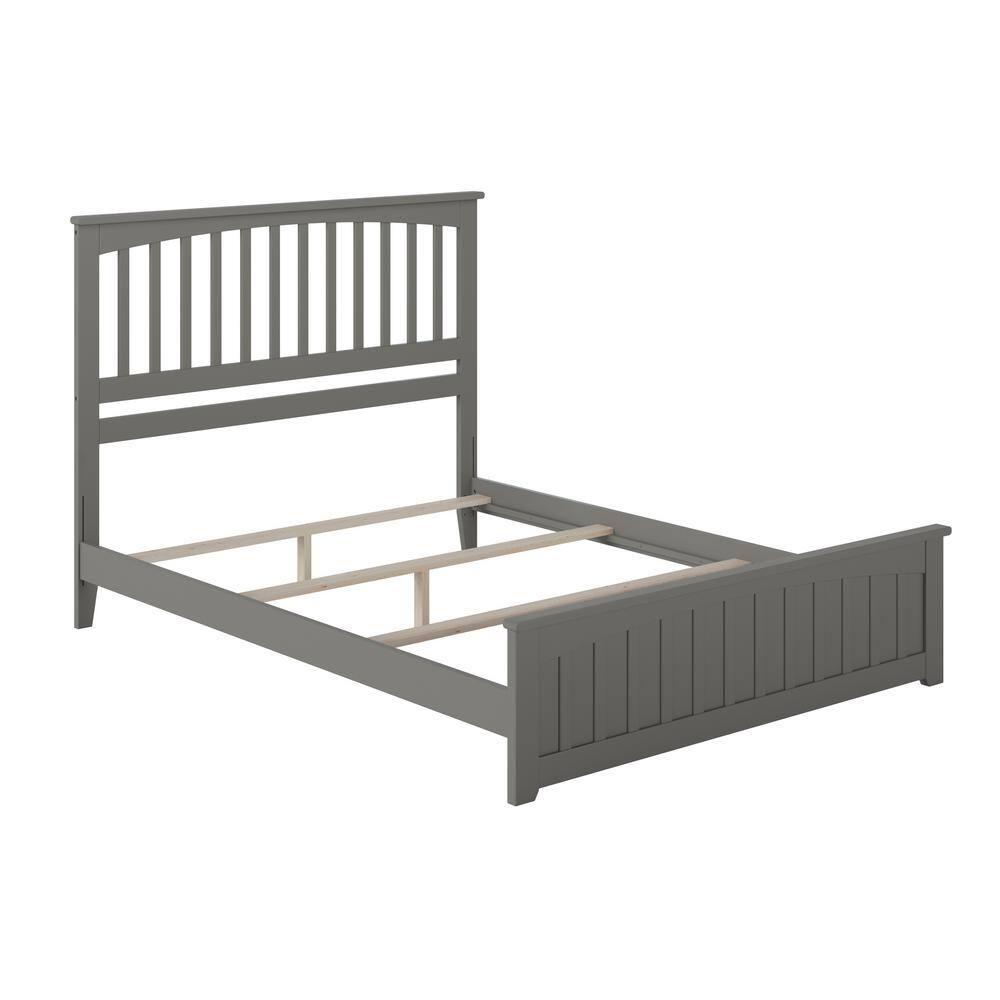 Mission Low Profile Solid Wood Platform Bed with Matching Footboard