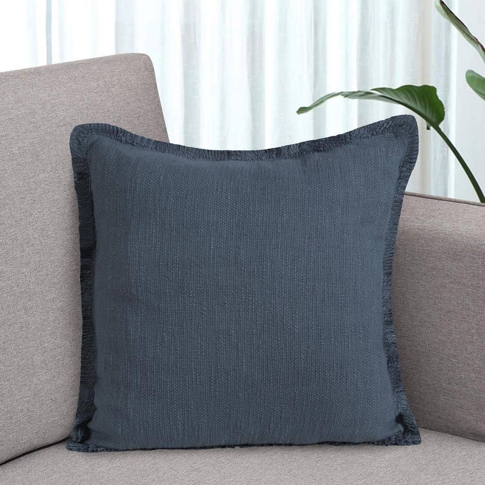 Rajani Home Jessei Fringed Cotton Throw Pillow