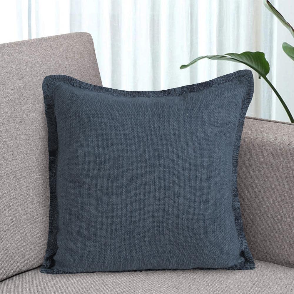 Rajani Home Jessei Fringed Cotton Throw Pillow