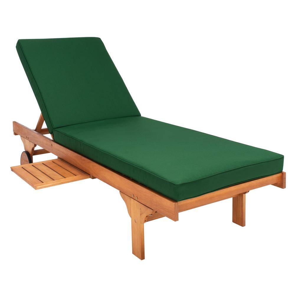 Newport Lounge Chair - Outdoor - PAT7022 - Natural/Green -Safavieh