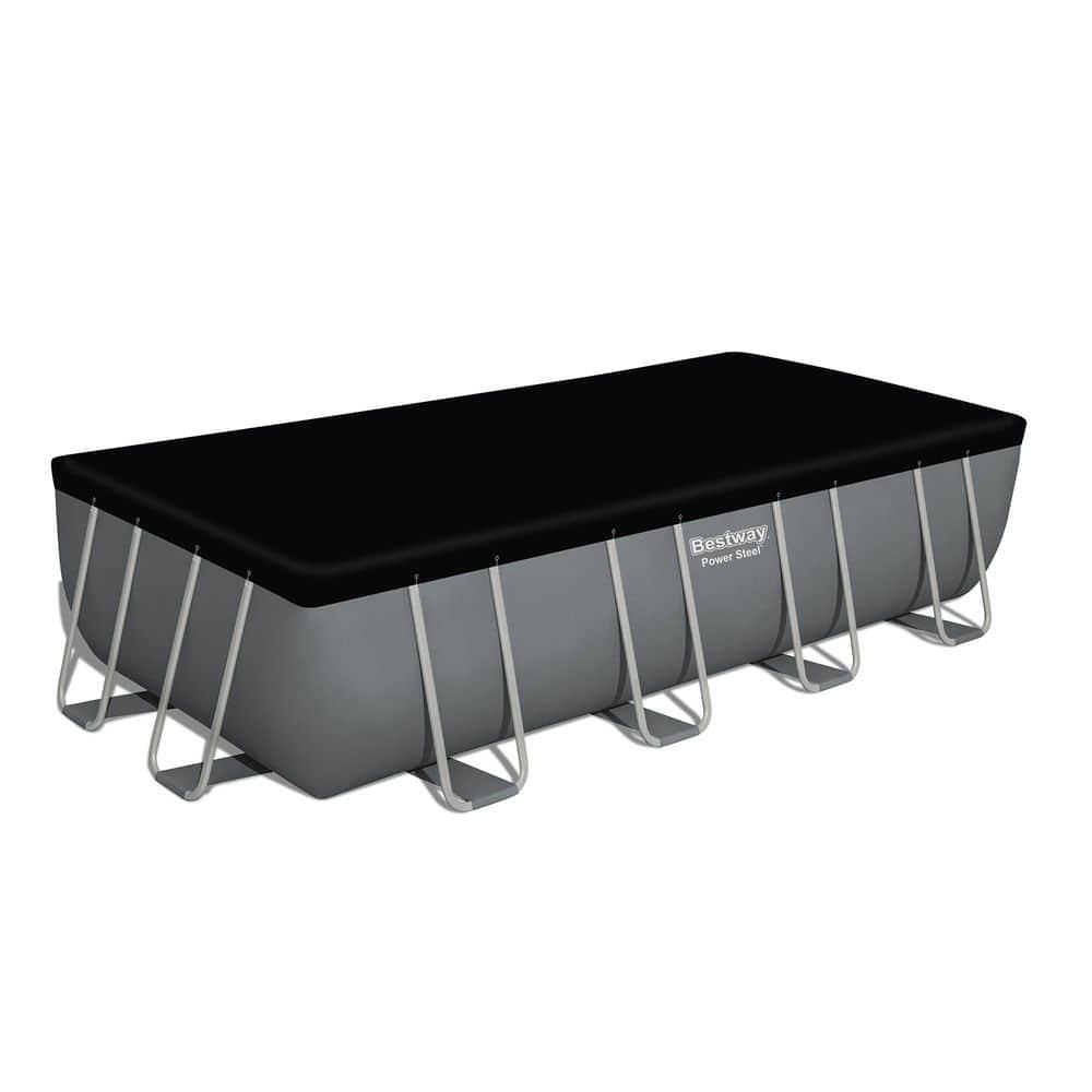 Bestway Power Steel 18' x 9' x 48" Rectangular Above Ground Pool Set