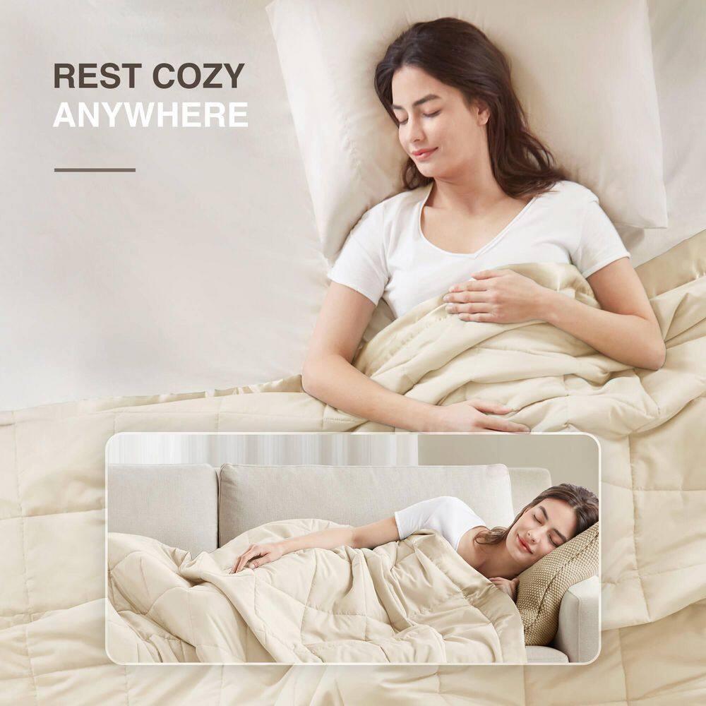 Madison Park Lightweight Down Alternative Blanket with Satin Trim