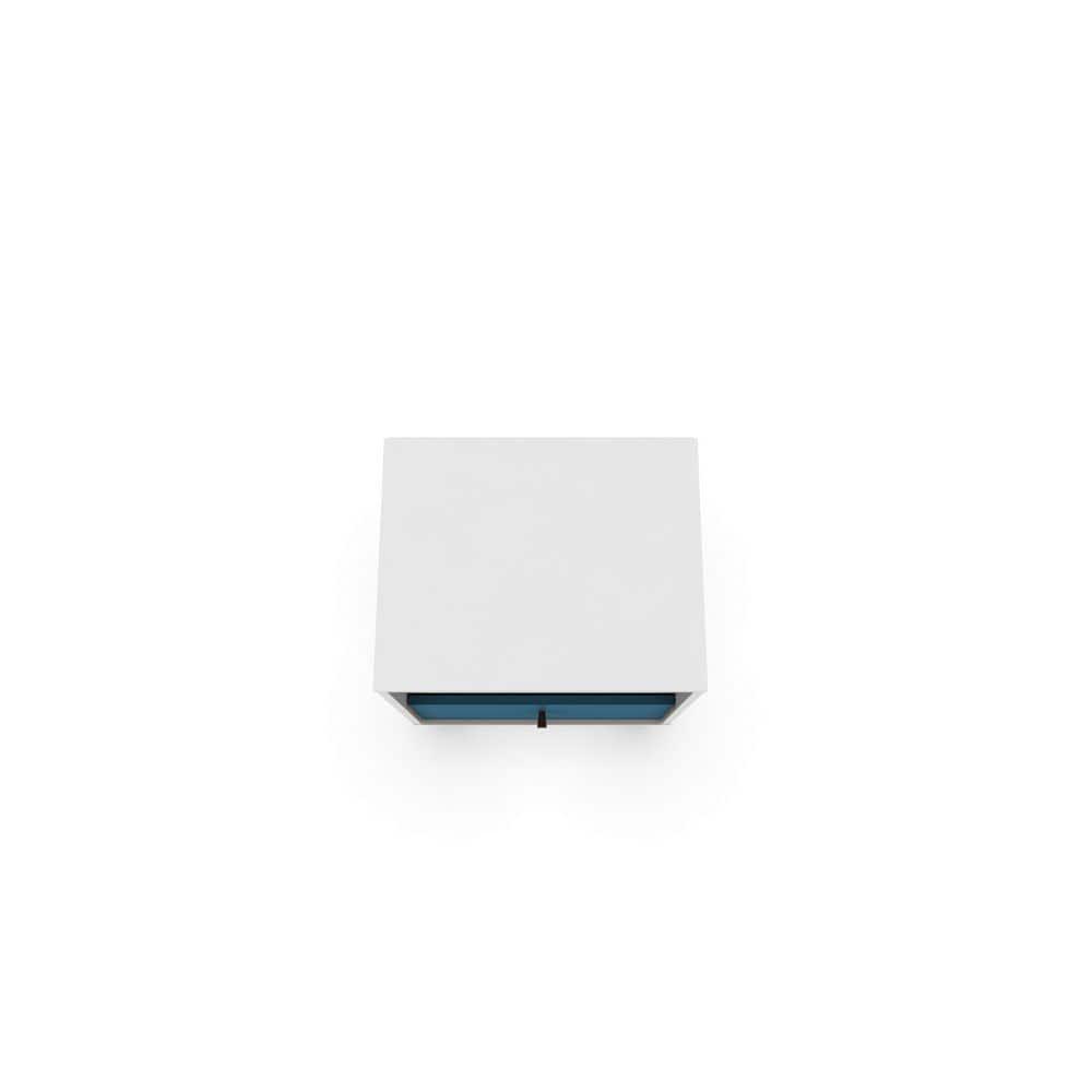 Liberty 1.0 Mid Century Modern Nightstand White/Aqua Blue - Manhattan Comfort
