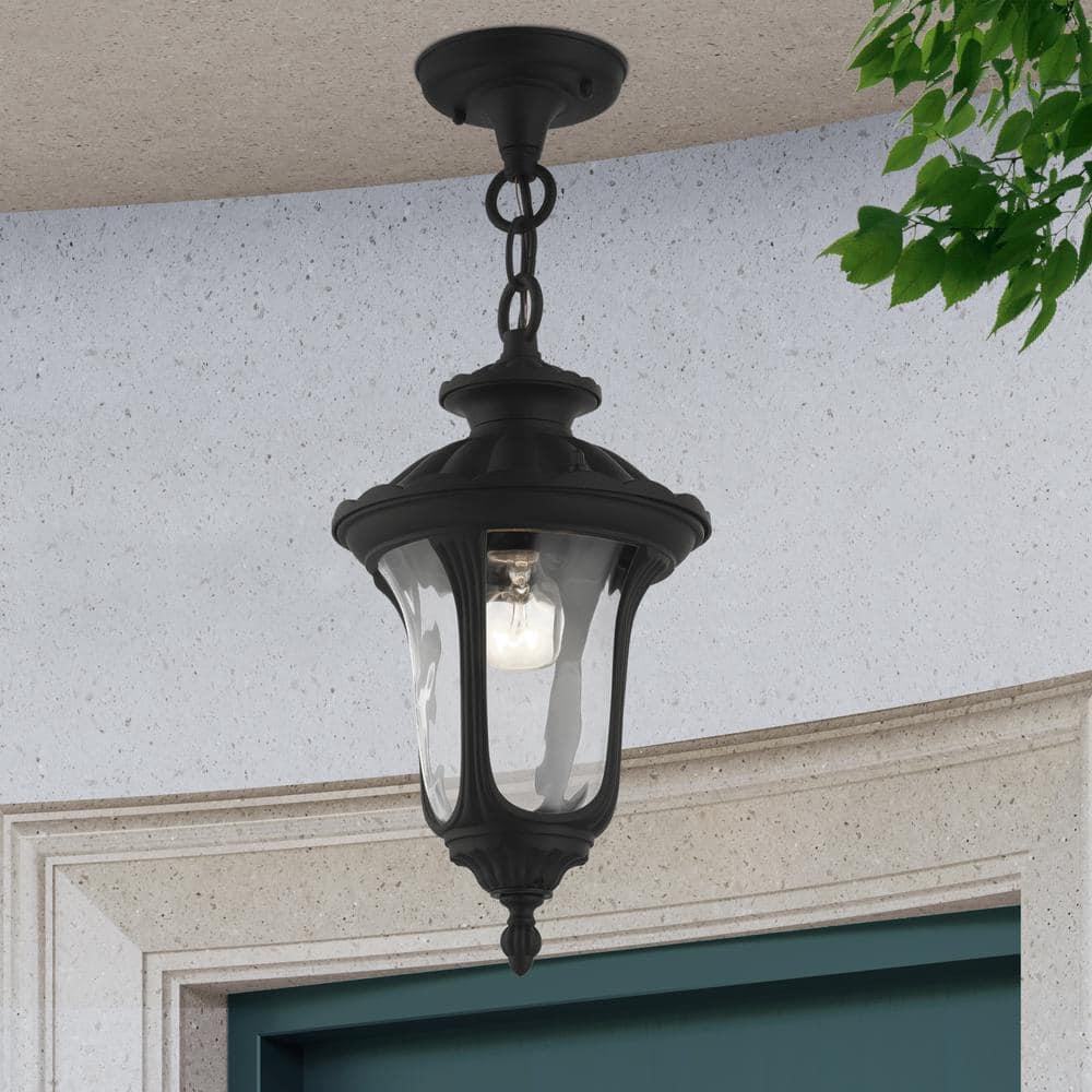 Livex Lighting Oxford 1 - Light Pendant in  Textured Black