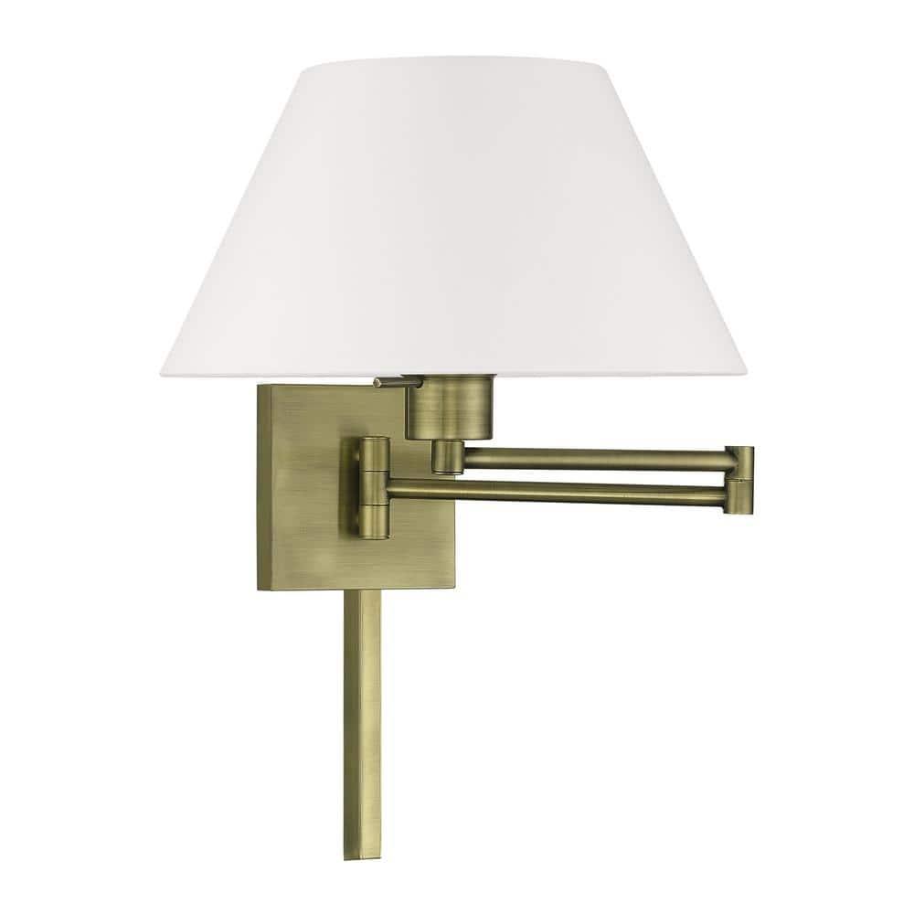 Livex Lighting 1 - Light Wall Light in  Antique Brass