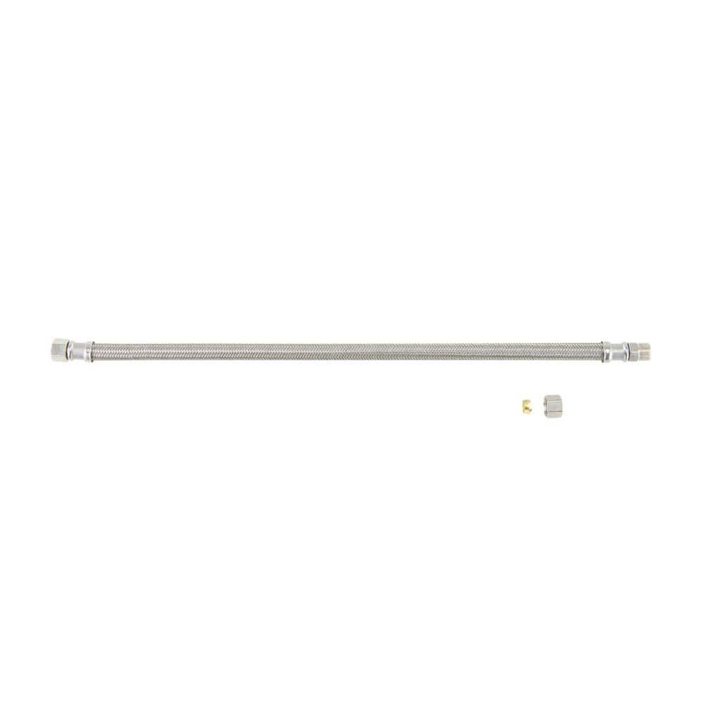 BrassCraft Speedi Plumb Plus 3/8 in. Compression pc X 3/8 in. D OD 20 in. Polymer Faucet Supply Line