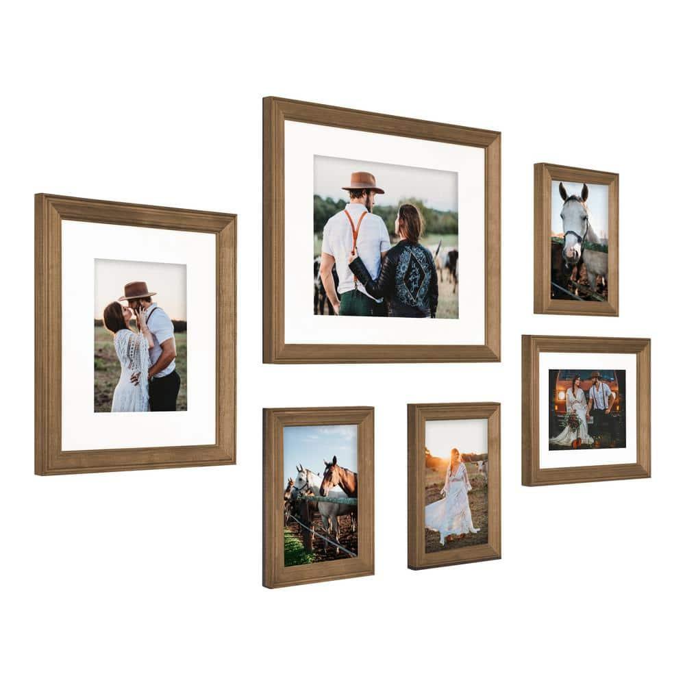 Kate and Laurel 11 x 14 Distressed Picture Frame 6 Count
