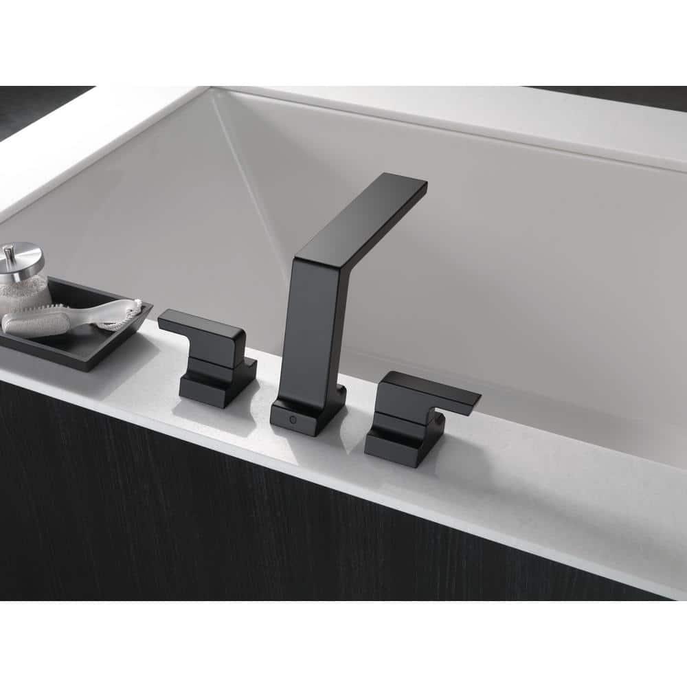 Pivotal Double Handle Deck Mounted Roman Tub Faucet Trim
