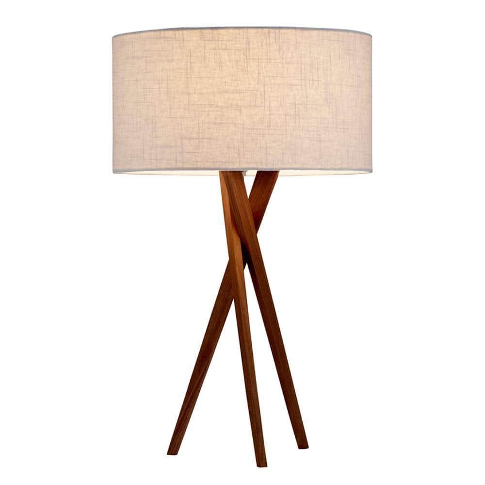 Harcourt Solid Wood Tripod Lamp
