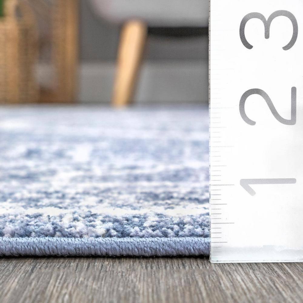 Nuloom Isla Medallion 4x6 Indoor Area Rug for Living Room Bedroom Dining Room Kitchen, Blue/Ivory
