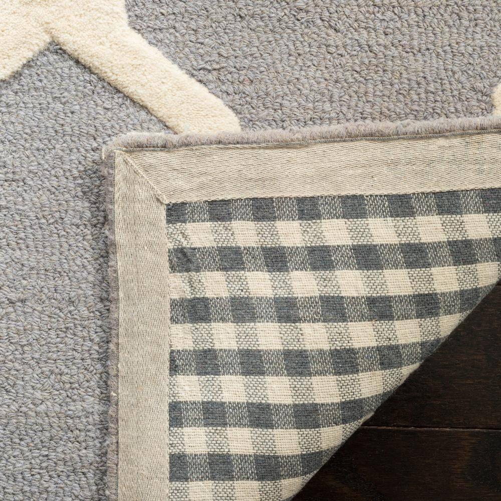 Cambridge Silver/Ivory Doormat 2 ft. x 3 ft. Geometric Trellis Area Rug