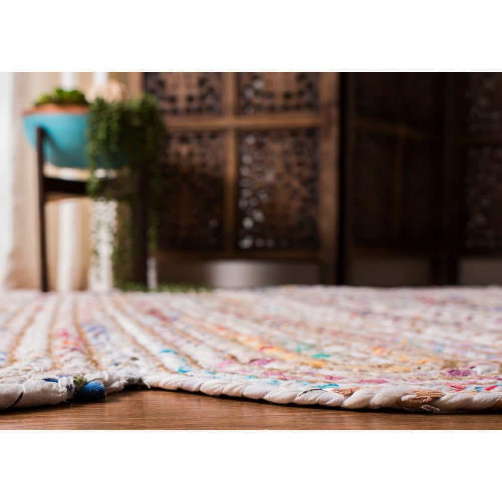 Cape Cod CAP208 Woven Indoor Accent Rug - Ivory/Multi - 3'x5' - Safavieh