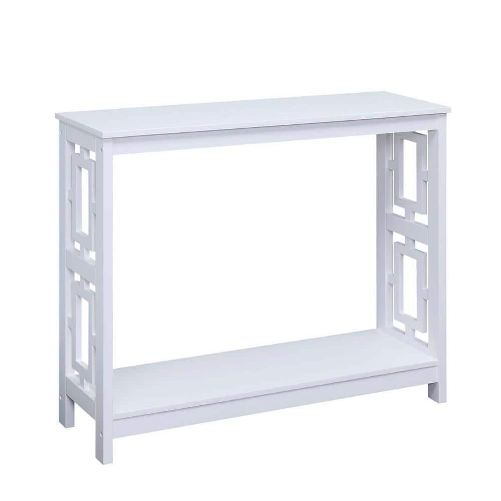 Convenience Concepts Town Square Console Table, White