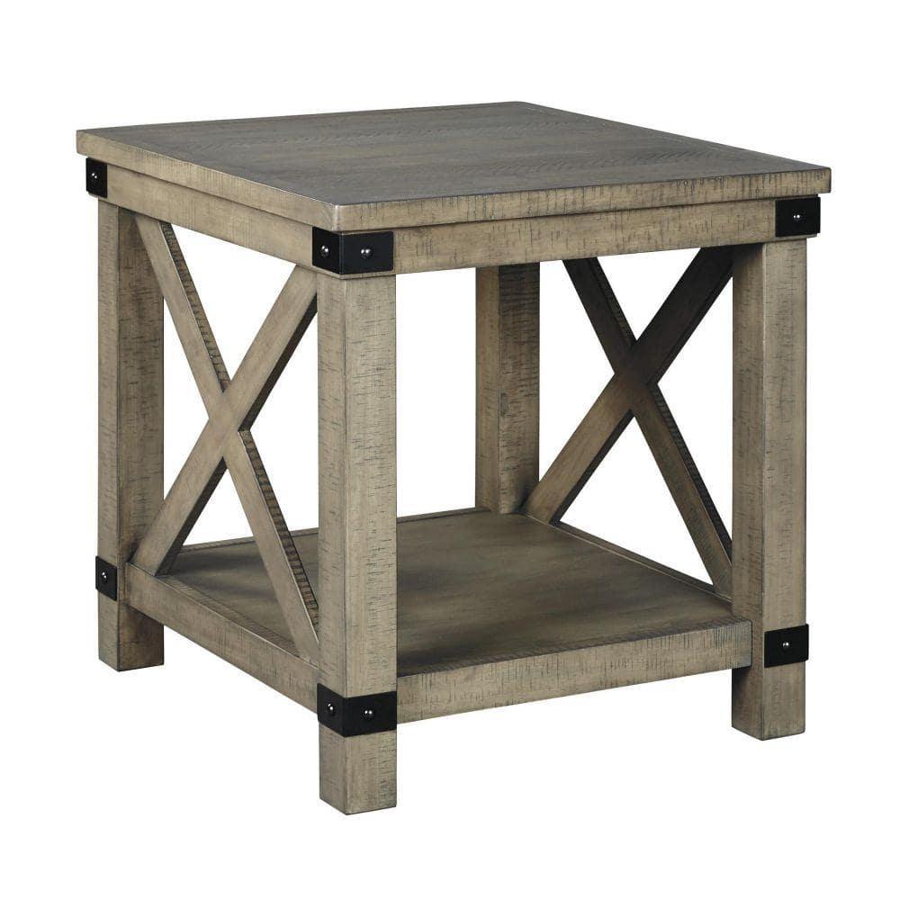 Bowery Hill Modern / Contemporary Engineered Wood End Table in Gray